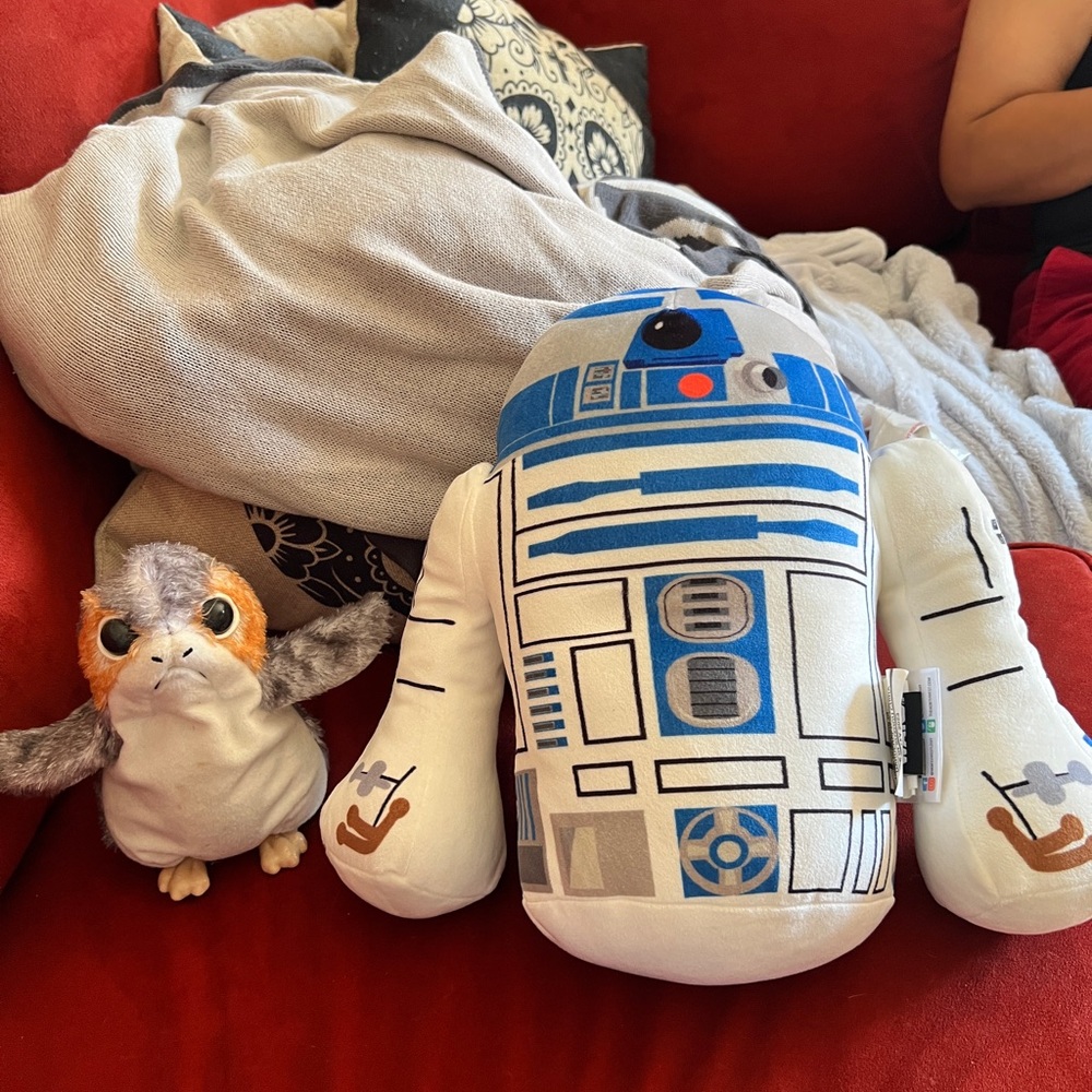 Star Wars R2-D2 Plush and Porg toy